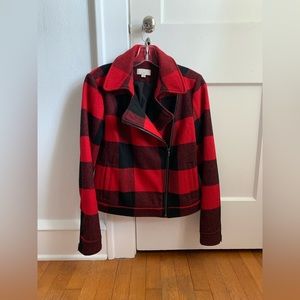 Loft Buffalo Plaid Lined Jacket Size Small